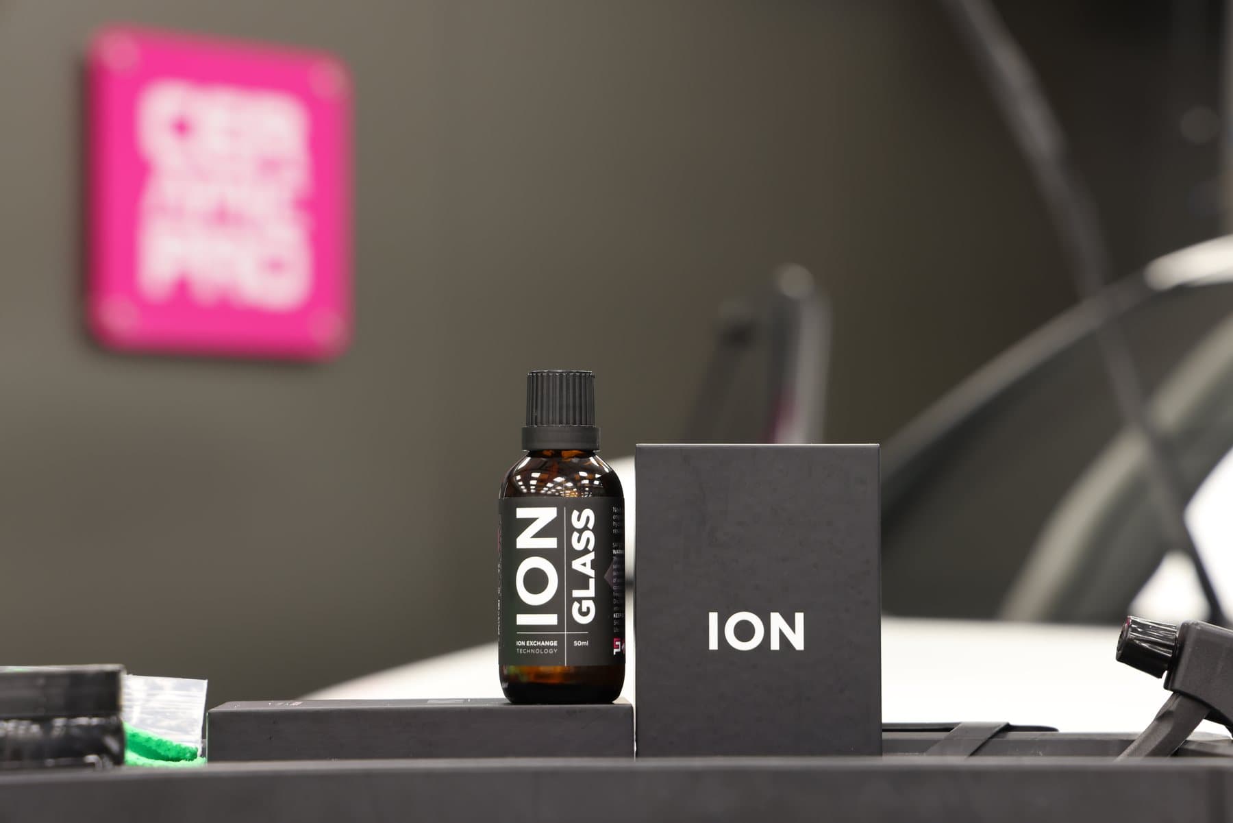 Ceramic Pro ION Glass packaging and bottle