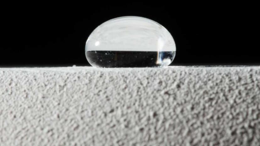 Water beading on a nano-ceramic coating